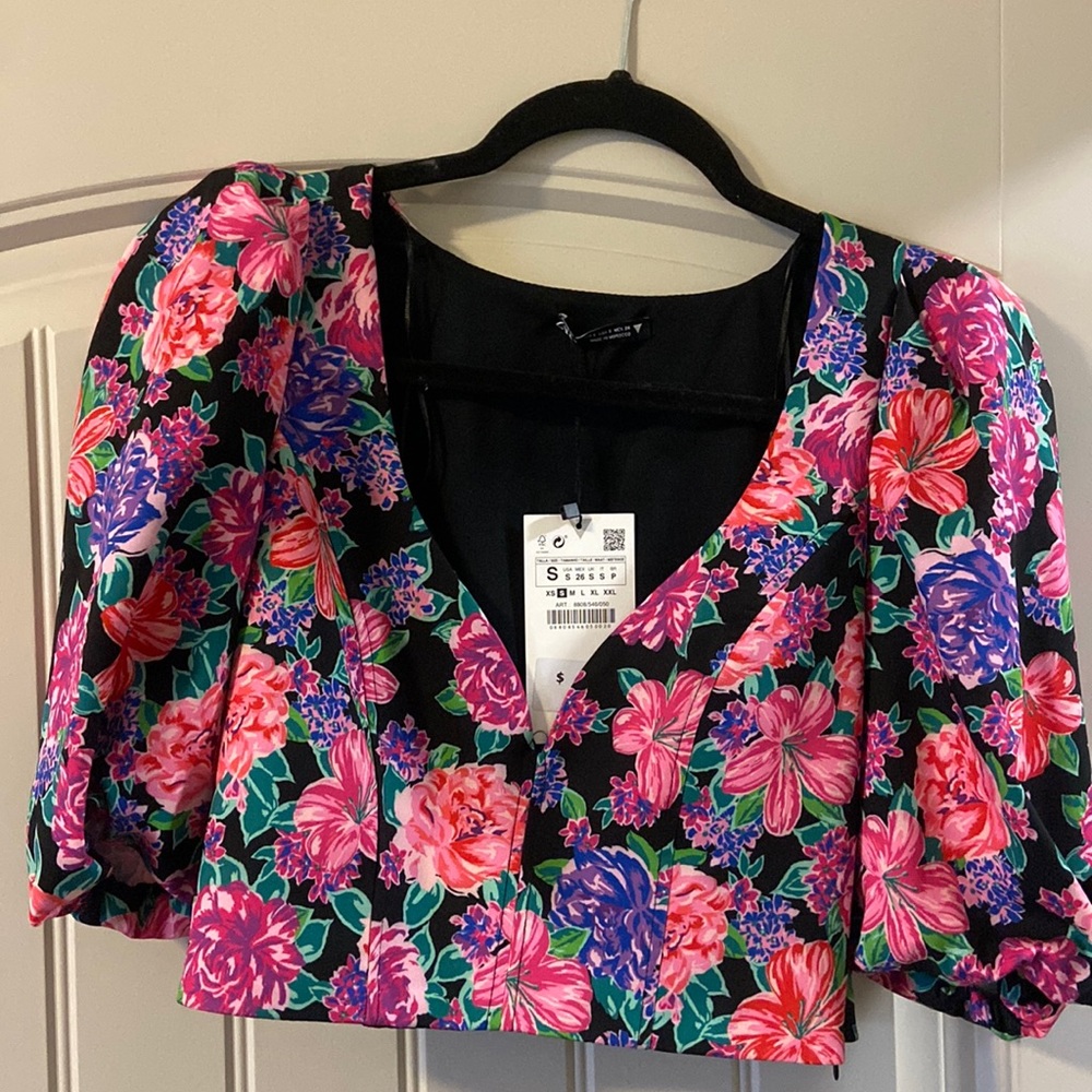 floral zara top